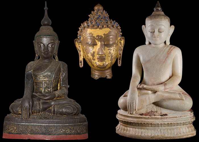 Buddhas and Asian Sculptures