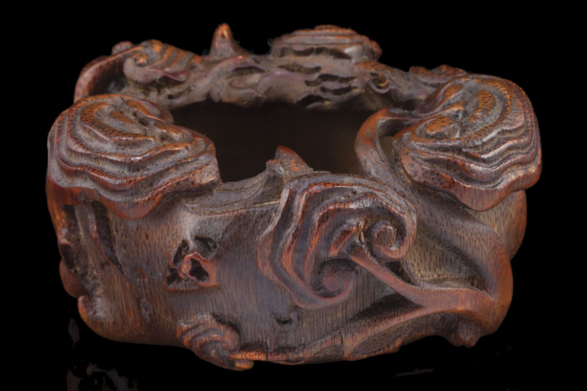 Ming bamboo ruyi water pot