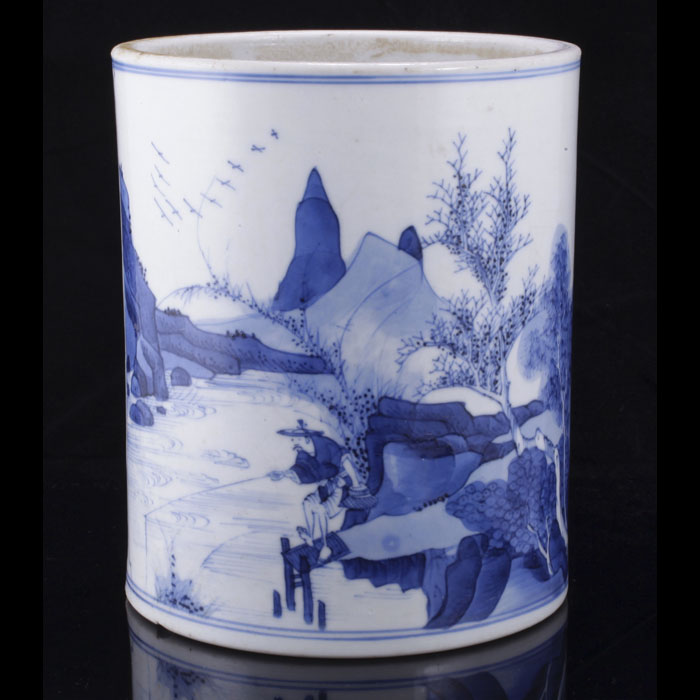 Chinese taste blue white porcelain