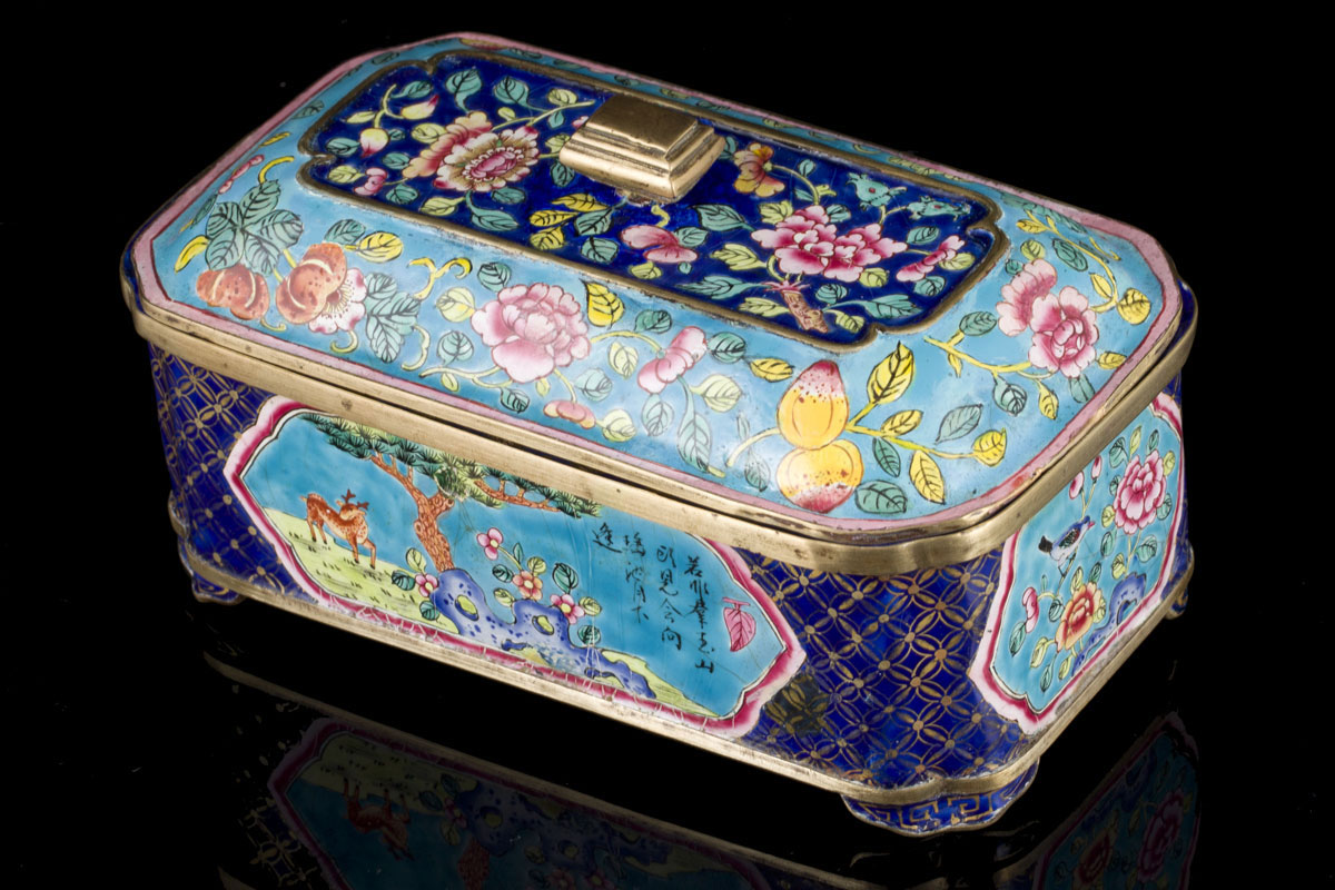 Canton enamel box