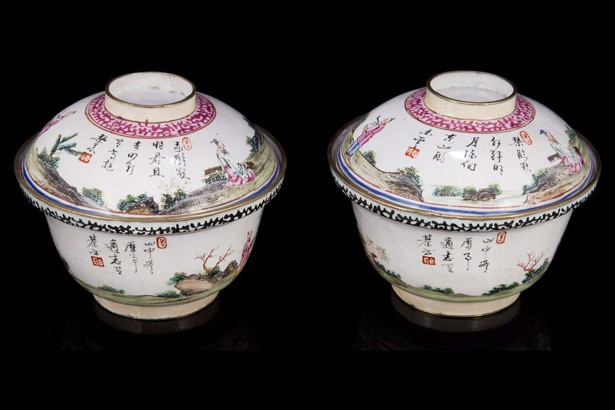 Qianlong pair of bowls