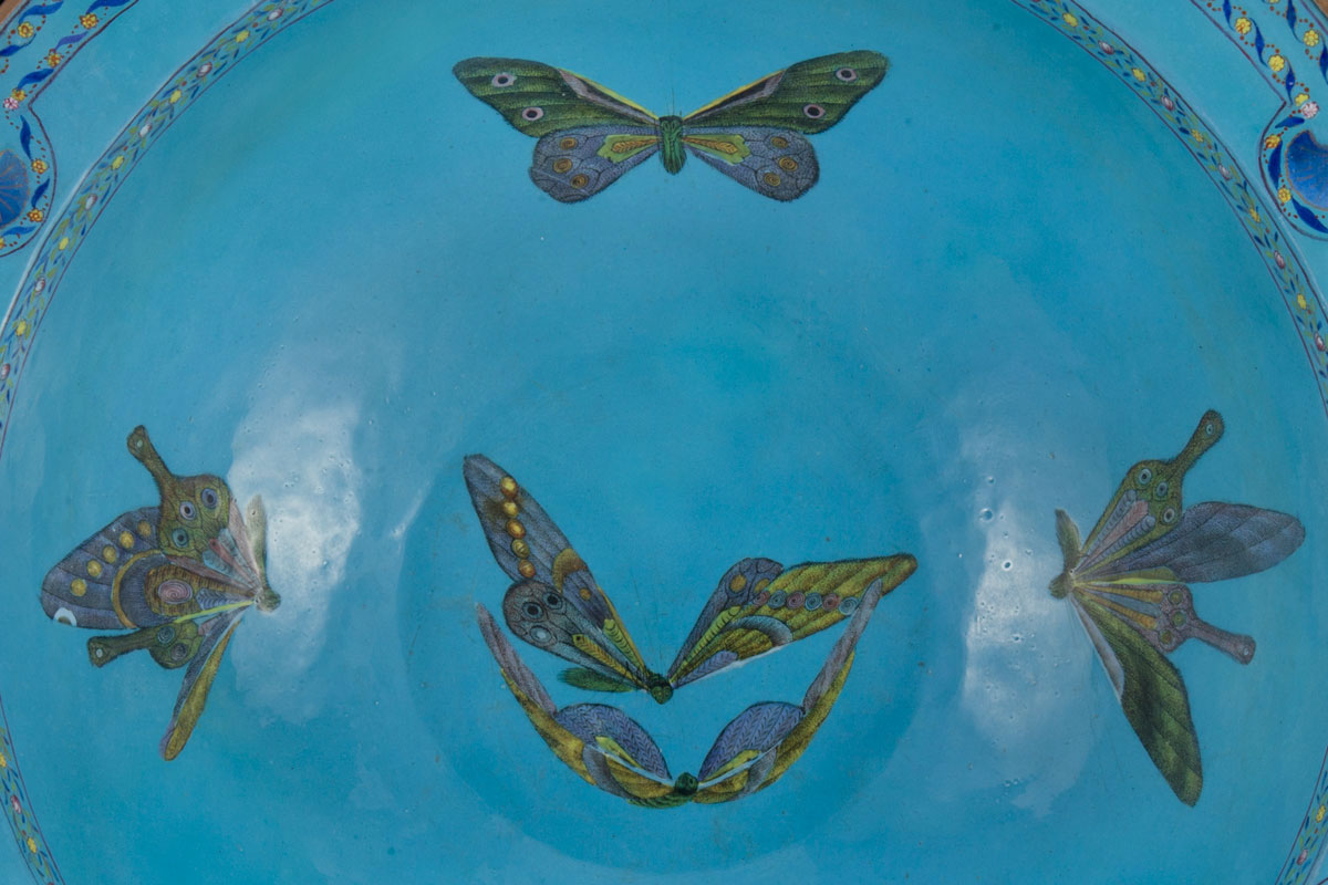 Qianlong butterflies dishes