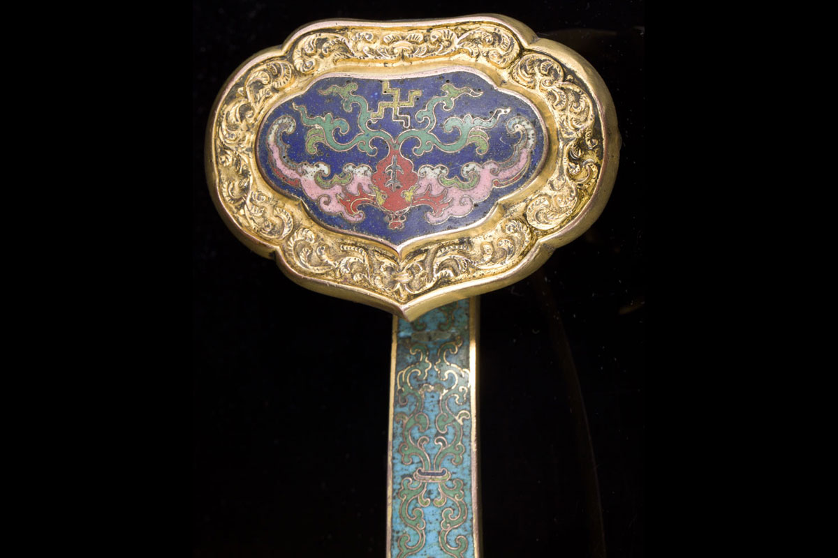 Yongzheng enamel cloisonne ruyi
