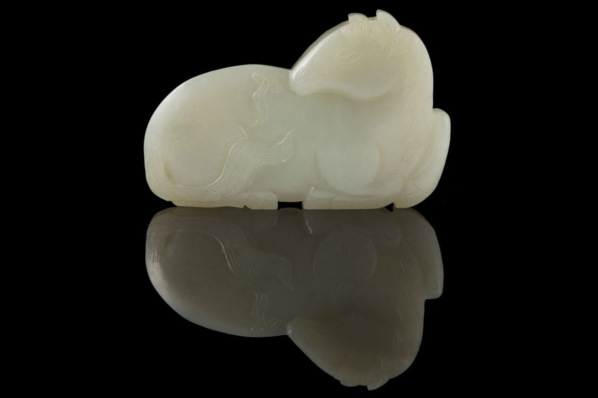 Ming horse shaped jade
