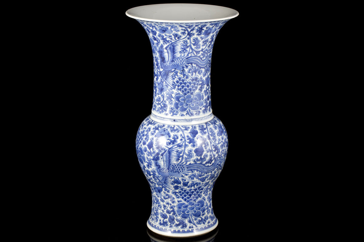 Kangxi phoenix Yenyen vase
