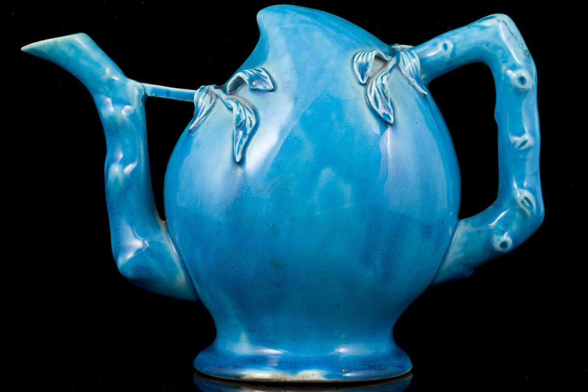 Kangxi turquoise blue teapot