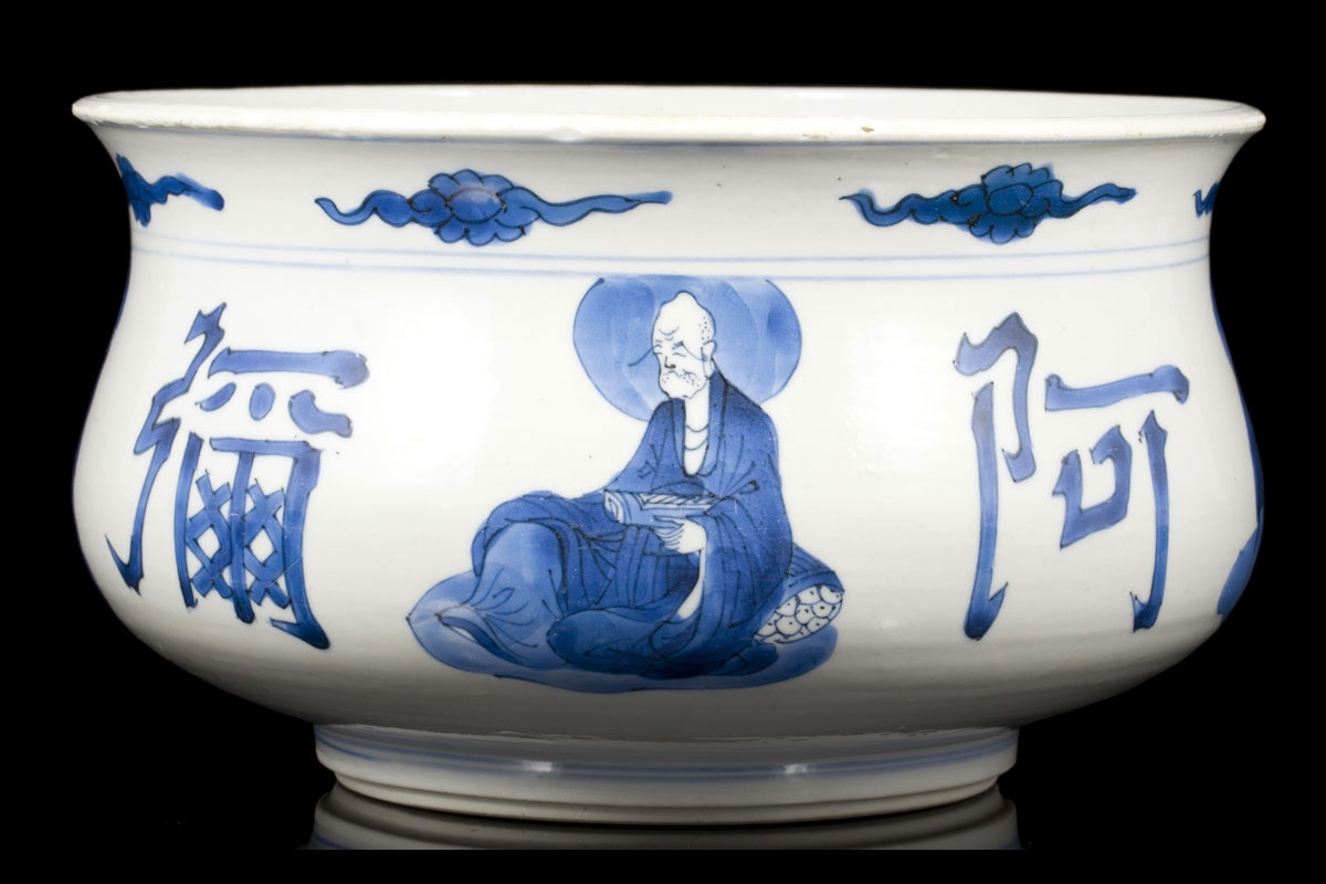 blue and white Kangxi teapot export porcelain