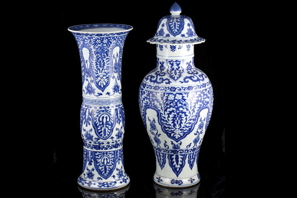 LBue white export porcelain