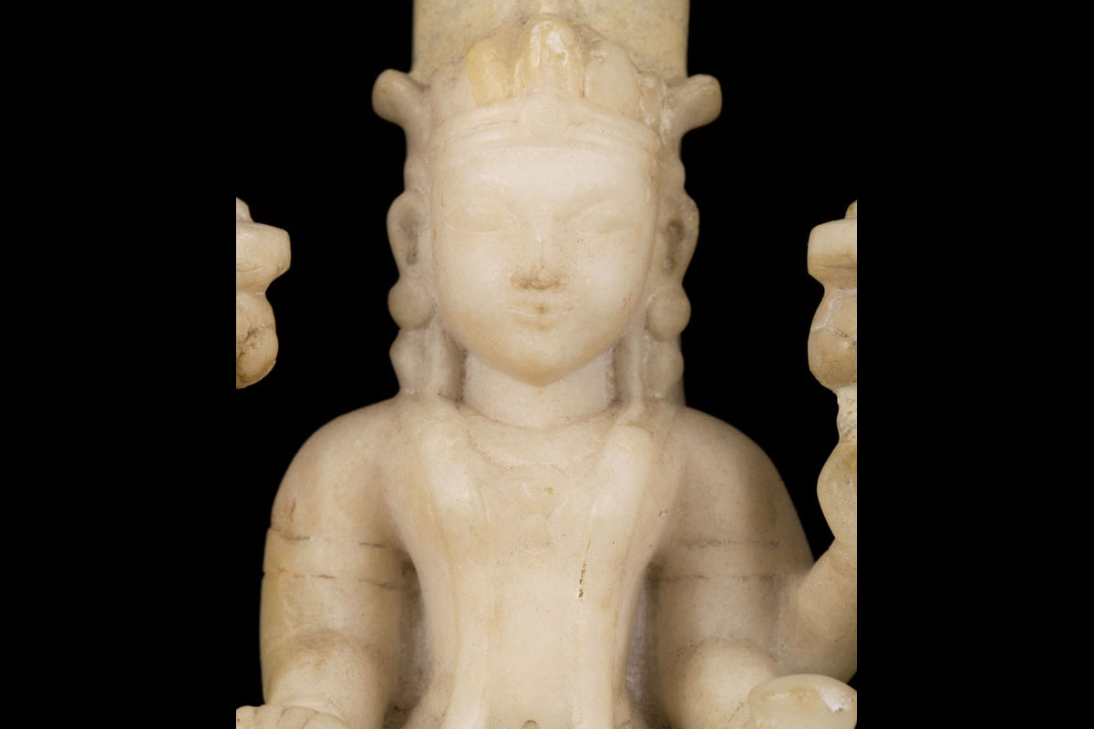 A marble Hindu altar