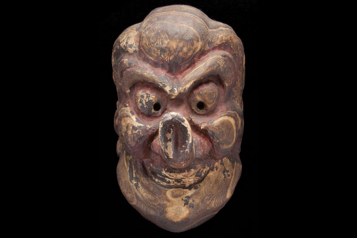 A Japanese mask of Komoha Tengo