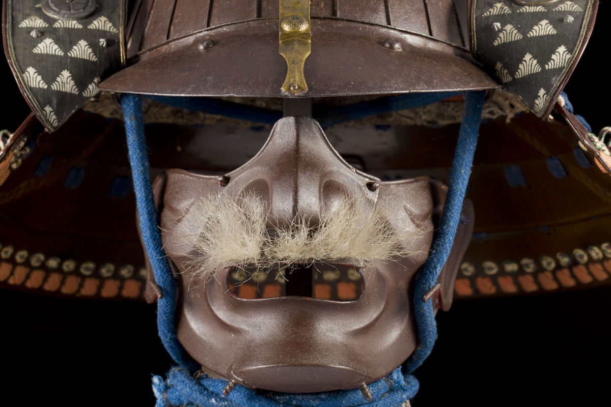 A Japanese kabuto and mempo 