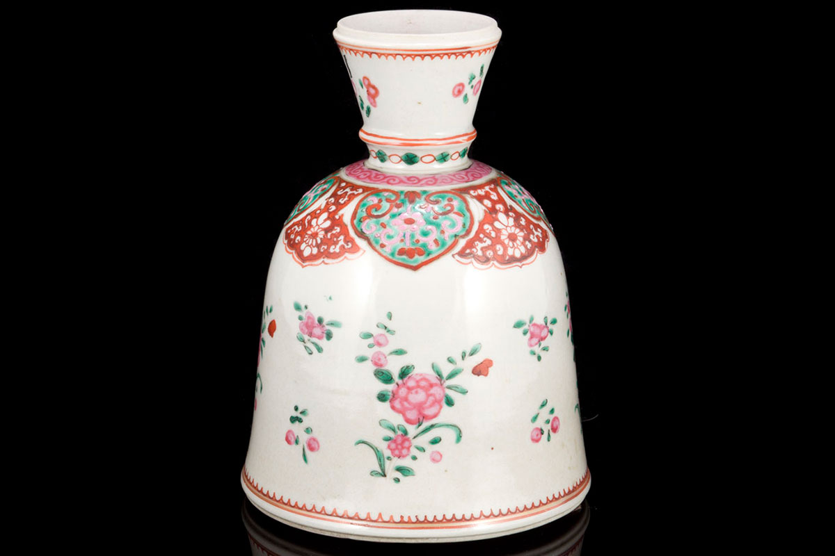18th century famille rose Chinese porcelain hookah